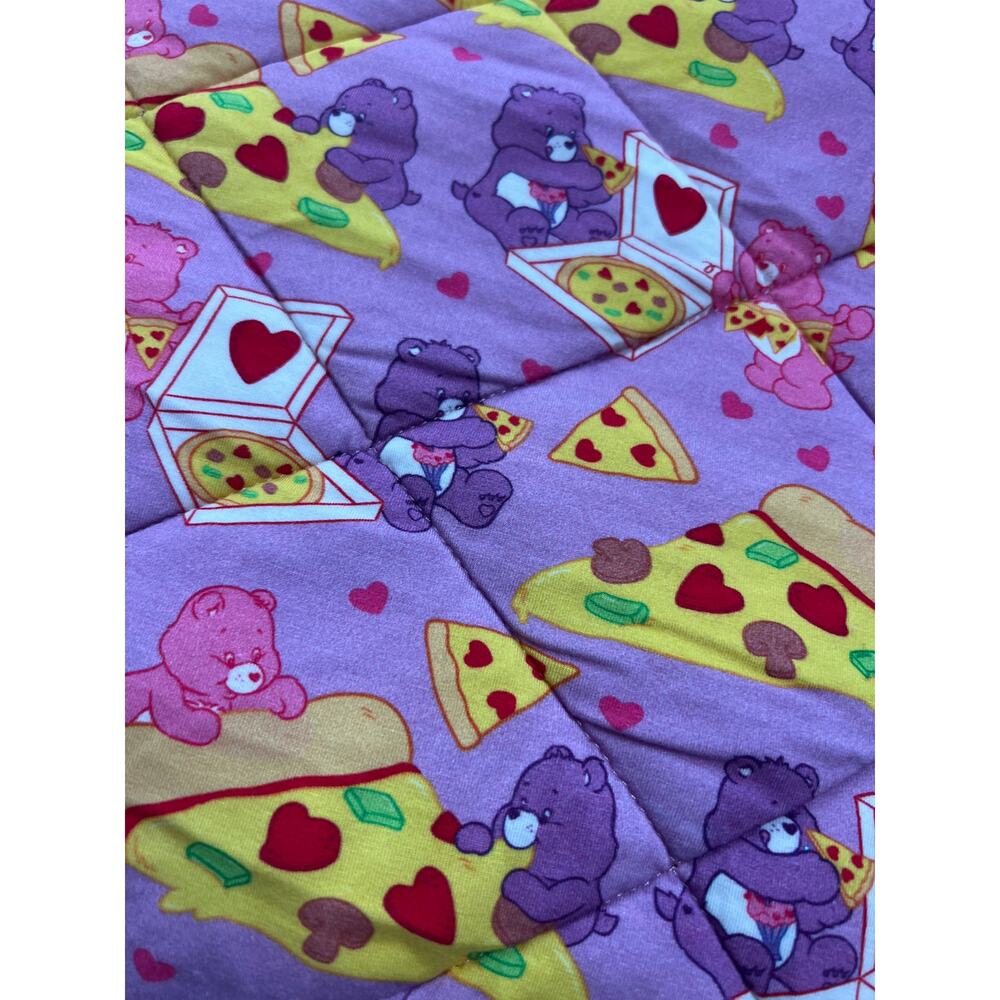 Birdie Bean x Care Bears Pizza Valentine Toddler Birdie Quilt 50x55" - Picture 3 of 6